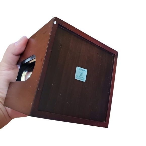 New Partylite P8036 Timeless Texture Aroma Melts Warmer wood & metal - Picture 4 of 10